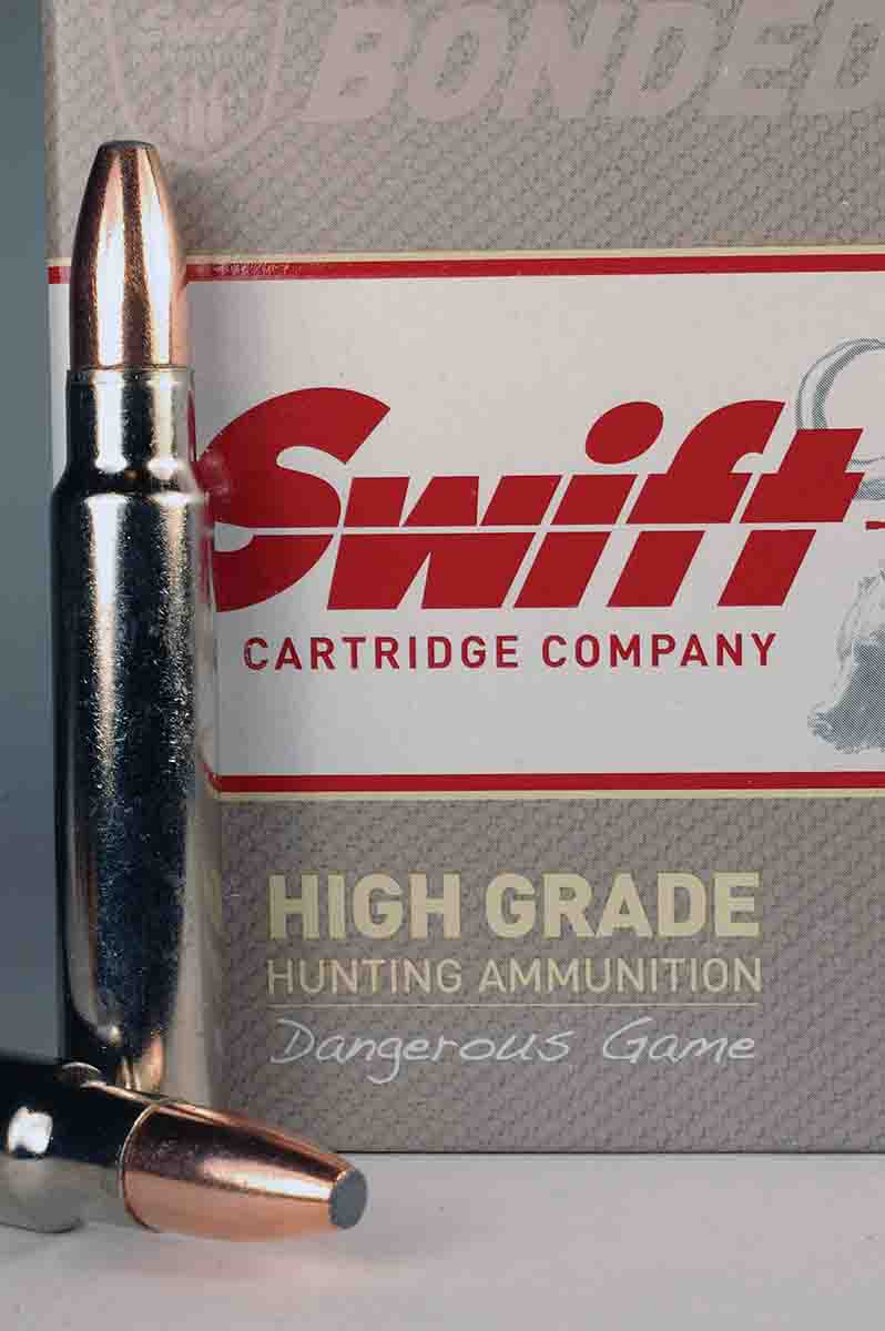 Swift's new dangerous game loads with A-Frame bullets include the .357 Ruger.